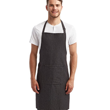 RP154 Artisan Collection by Reprime Unisex 'Colours' Sustainable Pocket Bib Apron