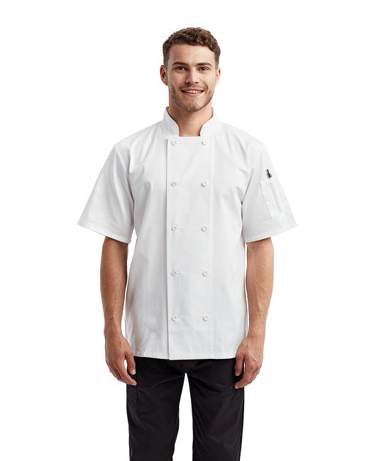 RP656 Artisan Collection by Reprime Unisex Short-Sleeve Sustainable Chef's Jacket