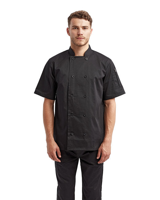 RP656 Artisan Collection by Reprime Unisex Short-Sleeve Sustainable Chef's Jacket