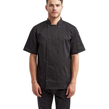 RP656 Artisan Collection by Reprime Unisex Short-Sleeve Sustainable Chef's Jacket