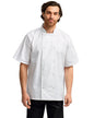RP664 Artisan Collection by Reprime Unisex Studded Front Short-Sleeve Chef's Jacket