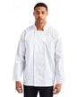 RP665 Artisan Collection by Reprime Unisex Studded Front Long-Sleeve Chef's Jacket