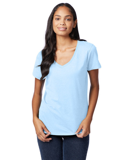 S04V Hanes Ladies' Perfect-T V-Neck T-Shirt