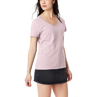 S04V Hanes Ladies' Perfect-T V-Neck T-Shirt