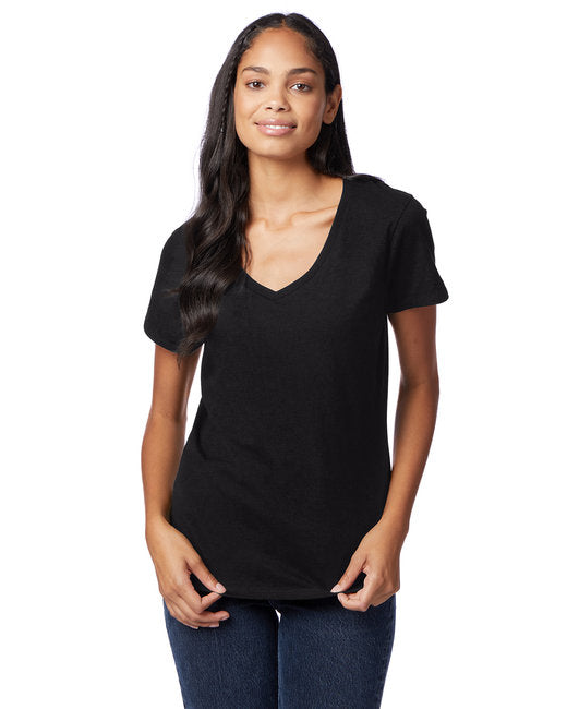 S04V Hanes Ladies' Perfect-T V-Neck T-Shirt