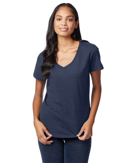 S04V Hanes Ladies' Perfect-T V-Neck T-Shirt