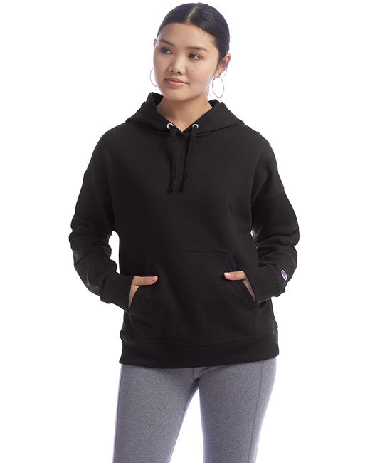 S760 Champion Ladies' PowerBlend Relaxed Hooded Sweatshirt