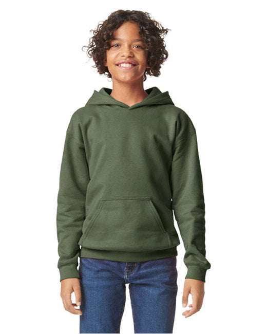 SF500B Gildan Youth Softstyle Midweight Fleece Hooded Sweatshirt