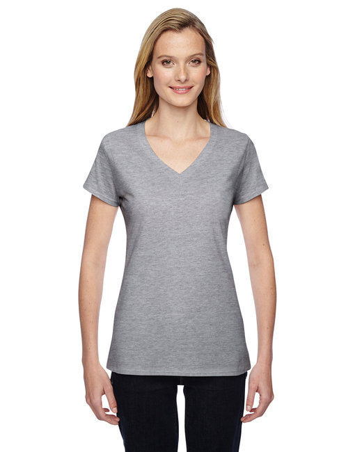 SFJVR Fruit of the Loom Ladies' 7.8 oz./lin. yd. Sofspun® Jersey Junior V-Neck T-Shirt