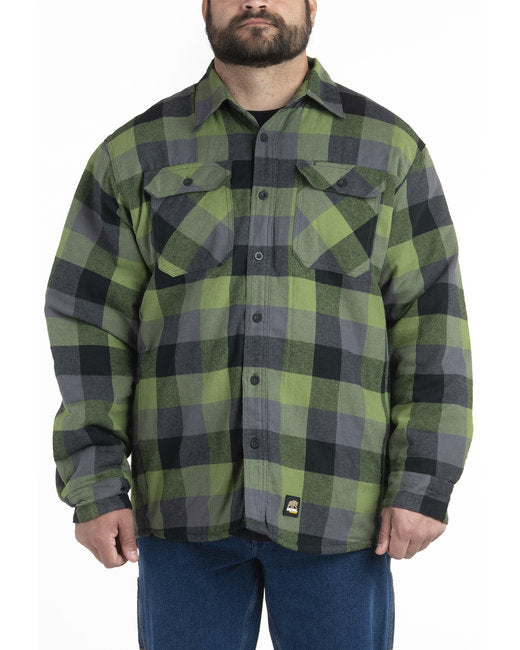 SH69T Berne Men's Tall Timber Flannel Shirt Jacket