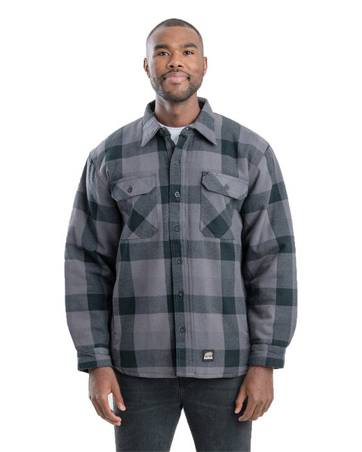 SH69T Berne Men's Tall Timber Flannel Shirt Jacket