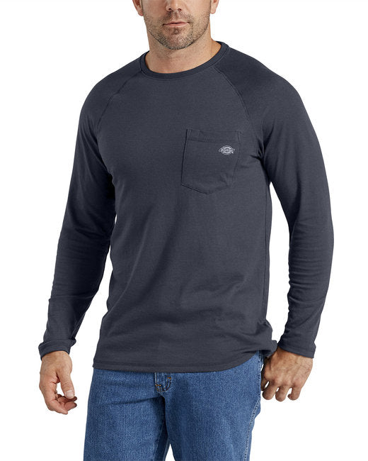 SL600 Dickies Men's Temp-iQ Performance Cooling Long Sleeve Pocket T-Shirt