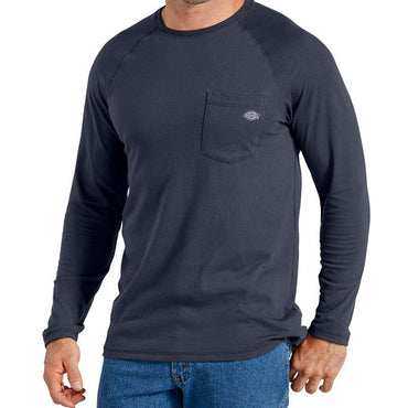 SL600T Dickies Men's Tall Temp-iQ Performance Cooling Long Sleeve Pocket T-Shirt