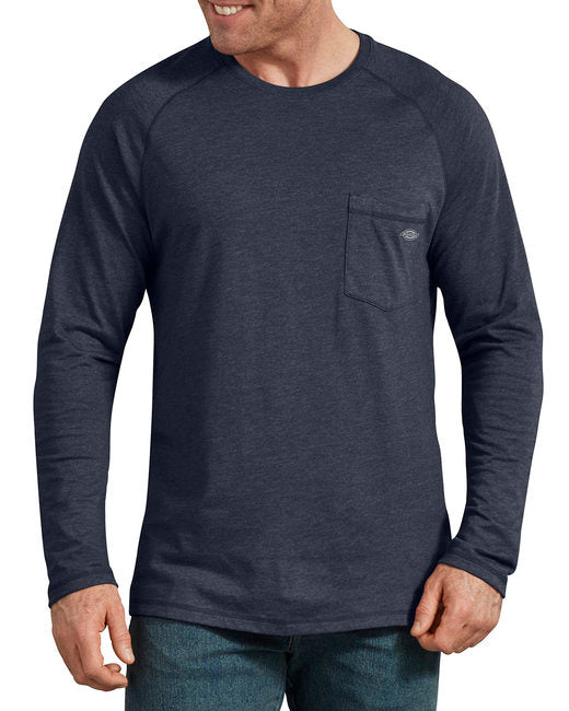 SL600T Dickies Men's Tall Temp-iQ Performance Cooling Long Sleeve Pocket T-Shirt
