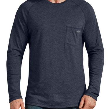 SL600T Dickies Men's Tall Temp-iQ Performance Cooling Long Sleeve Pocket T-Shirt