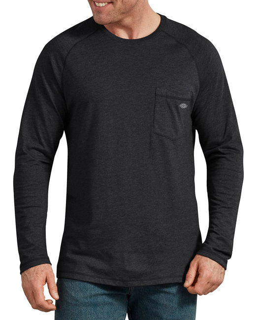 SL600T Dickies Men's Tall Temp-iQ Performance Cooling Long Sleeve Pocket T-Shirt