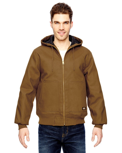 TJ718 Dickies Men's Hooded Duck Jacket