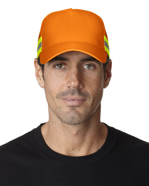 TR102 Adams Trucker Reflector High-Visibility Constructed Cap