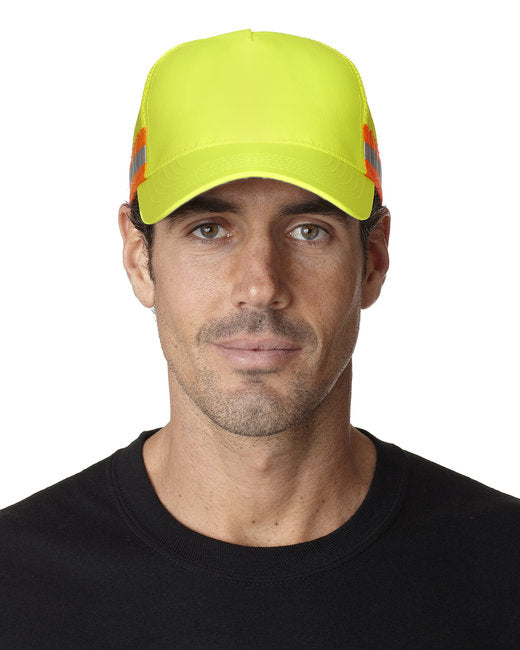 TR102 Adams Trucker Reflector High-Visibility Constructed Cap