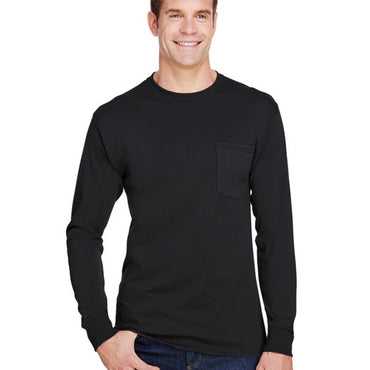 W120 Hanes Adult Workwear Long-Sleeve Pocket T-Shirt