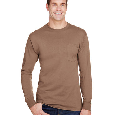 W120 Hanes Adult Workwear Long-Sleeve Pocket T-Shirt