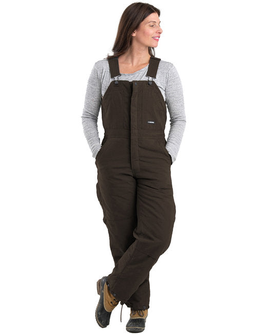 WB515 Berne Ladies' Softstone Duck Insulated Bib Overall