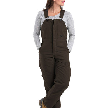 WB515 Berne Ladies' Softstone Duck Insulated Bib Overall