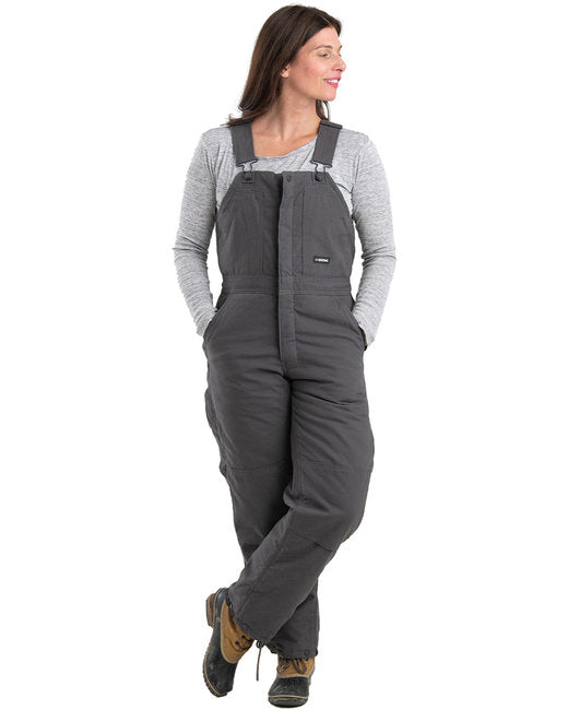 WB515 Berne Ladies' Softstone Duck Insulated Bib Overall