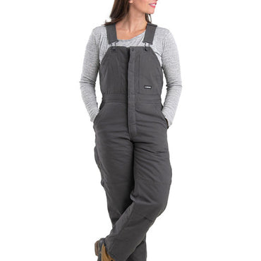 WB515 Berne Ladies' Softstone Duck Insulated Bib Overall