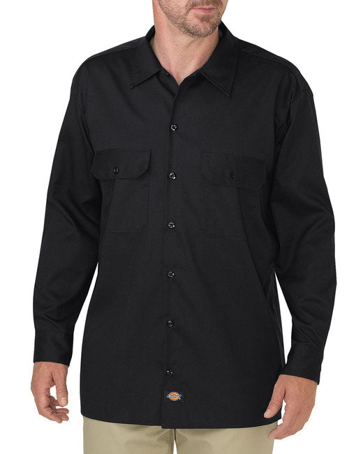 WL675 Dickies Men's FLEX Relaxed Fit Long-Sleeve Twill Work Shirt