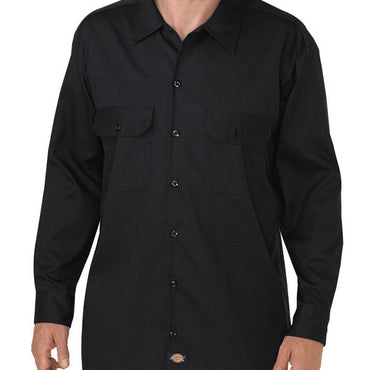 WL675 Dickies Men's FLEX Relaxed Fit Long-Sleeve Twill Work Shirt