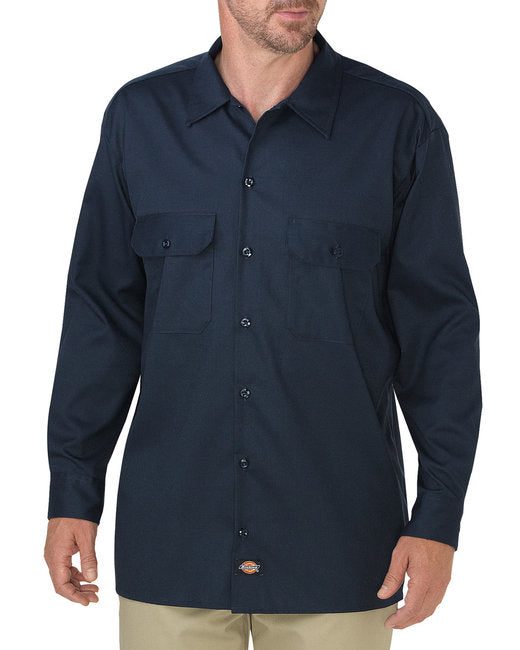 WL675 Dickies Men's FLEX Relaxed Fit Long-Sleeve Twill Work Shirt