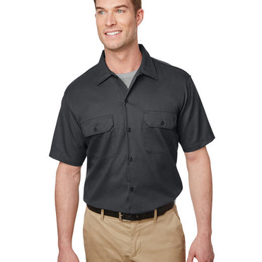 WS673 Dickies Men's Short Sleeve Slim Fit Flex Twill Work Shirt