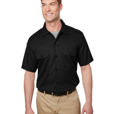 WS673 Dickies Men's Short Sleeve Slim Fit Flex Twill Work Shirt