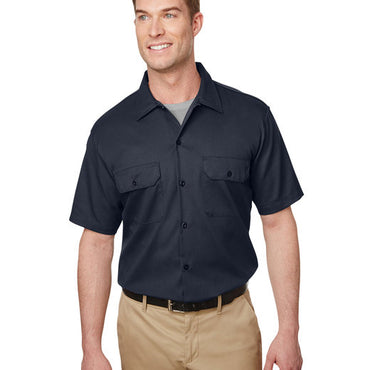 WS673 Dickies Men's Short Sleeve Slim Fit Flex Twill Work Shirt