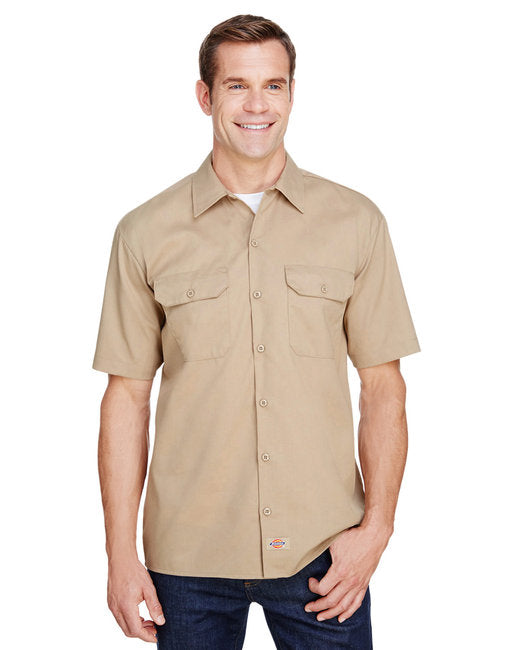 WS675 Dickies Men's FLEX Short-Sleeve Twill Work Shirt