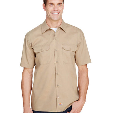 WS675 Dickies Men's FLEX Short-Sleeve Twill Work Shirt