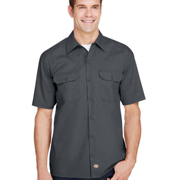 WS675 Dickies Men's FLEX Short-Sleeve Twill Work Shirt