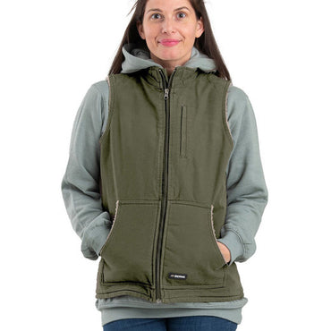 WV15 Berne Ladies' Sherpa-Lined Softstone Duck Vest