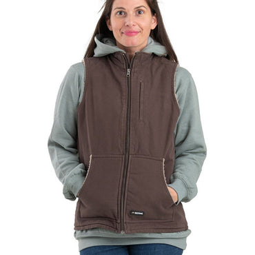 WV15 Berne Ladies' Sherpa-Lined Softstone Duck Vest