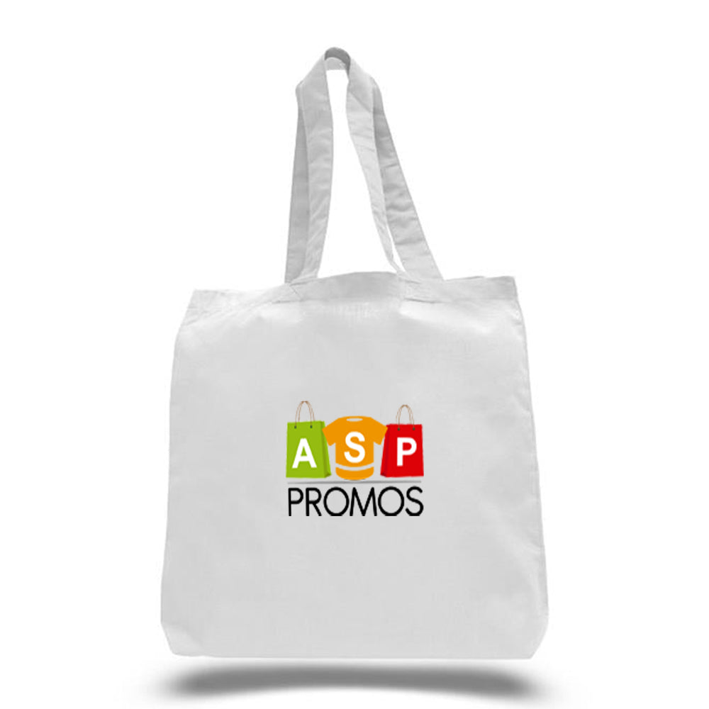 Q-Tees Economical Tote Bag with Bottom Gusset