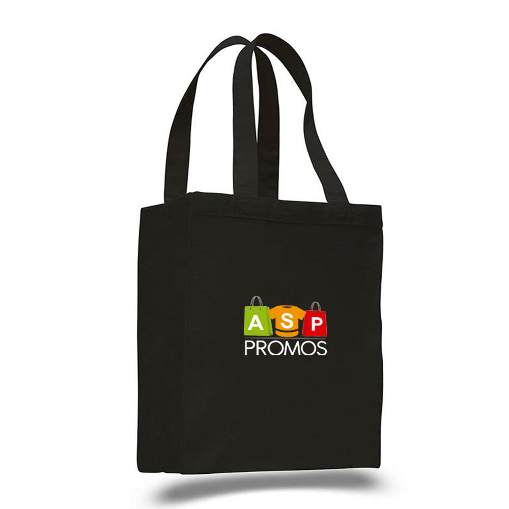 Q-Tees Canvas Gusset Shopping Tote Bag