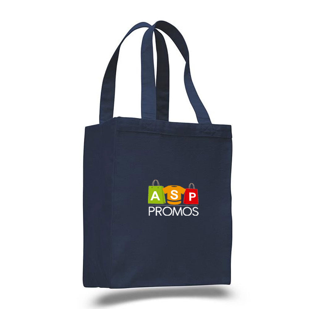 Q-Tees Canvas Gusset Shopping Tote Bag