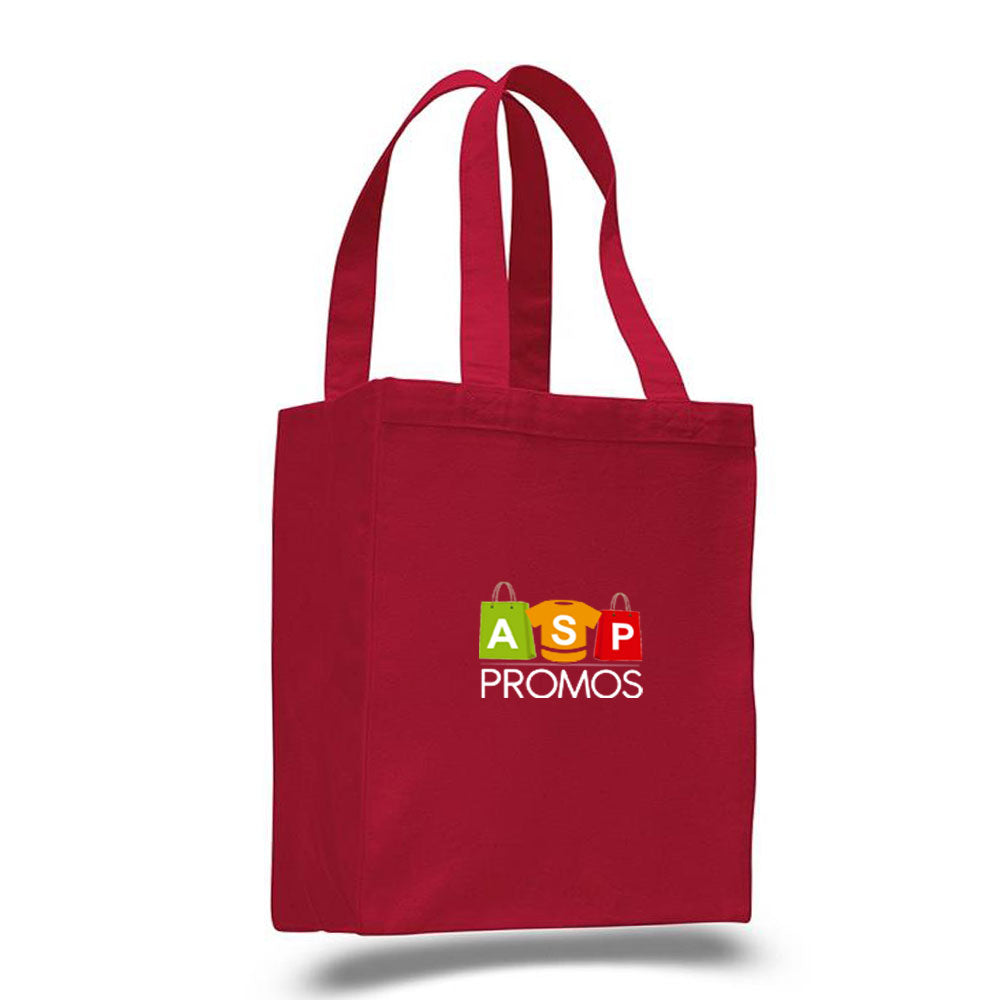 Q-Tees Canvas Gusset Shopping Tote Bag