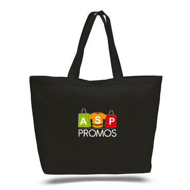 Q-Tees Canvas Big Tote Bag