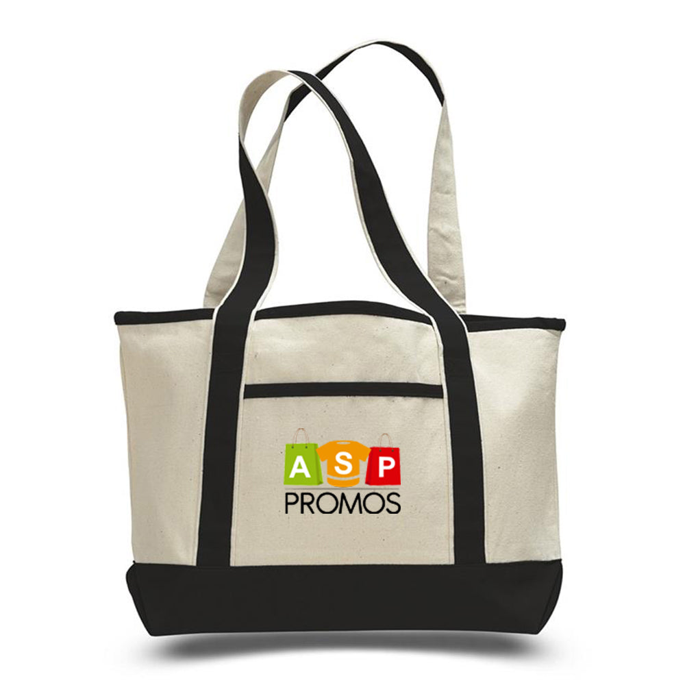 Q-Tees Small Canvas Deluxe Tote Bag