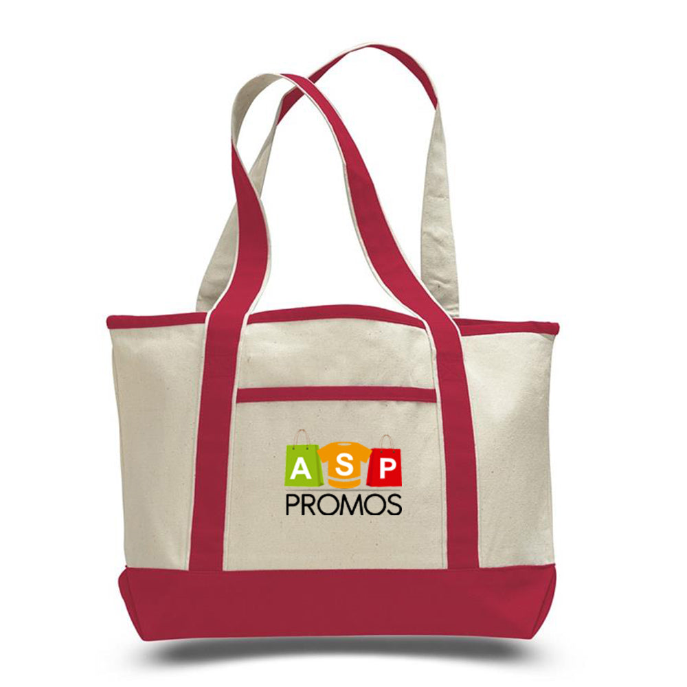 Q-Tees Small Canvas Deluxe Tote Bag