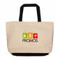 Q-Tees Polyester Zipper Tote Bag