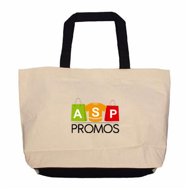 Q-Tees Polyester Zipper Tote Bag