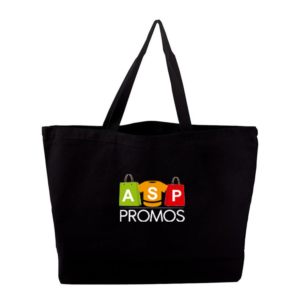 Q-Tees Canvas Jumbo Tote Bag